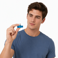 Tête en alliage d'aluminium Tige en acier inoxydable M5 Bouton rotatif Poignée de levier à pouce Vis en forme de T 17mm pour collier de serrage de tige Rouge
