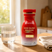 Fer à libération lente 500 mg, doux pour l'estomac, OEM marque privée, soutien anti-anémie