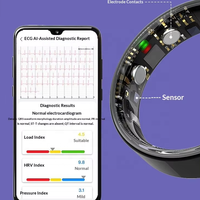 Bague connectée 2026 étanche avec suivi d'activité et commutation vidéo pour hommes et femmes – Anneau de santé