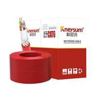 Cable de Red Ethernet Gigabit de Par Trenzado Kneysum CAT5E CAT6A, Blindado SFTP, Conductor Sólido de Aluminio, 8 Conductores