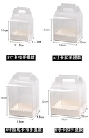 Boîtes à cupcakes individuelles transparentes avec poignées, boîtes à gâteaux portables en plastique pour mariage, anniversaire, baby shower, pâtisserie