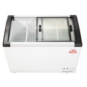 Congélateur coffre en verre commercial robuste, -18°C ℃ ~-22 ℃   Système de refroidissement direct, vitrine de supermarché - Product Image 3