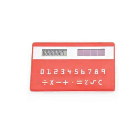 Офисная силиконовая Кредитная карта Солнечный рекламный квадратный тонкий калькулятор