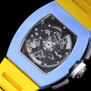 Reloj Mecánico Automático de Alta Gama para Hombre, 45 mm, Caja de Cristal de Zafiro, Correa de Goma de 20 mm, Indicador de Reserva de Energía, Resistente al Agua, Deportivo - Product Image 3