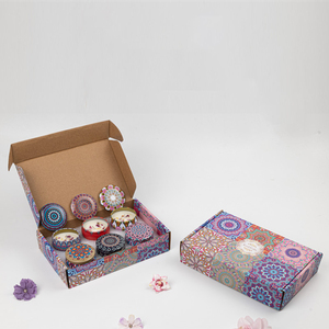 AIKUN vente en gros personnalisable Mandala <span class=keywords><strong>dessin</strong></span> thérapie à motifs fleurs séchées arôme bougies lourdes pour la décoration de la maison - Product Image 6