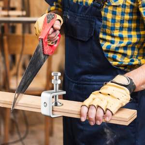 10 Stück Edelstahl Mini Tiger Clamp 1 Zoll Hochleistungs-U-Klemmen Stabile breite Backen öffnung 2 Zoll für die Metall holz bearbeitung - Product Image 2