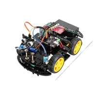 Kit de coche robot Tscinbuny con programación gráfica Módulo de evitación de obstáculos de Control remoto infrarrojo para educación de niños