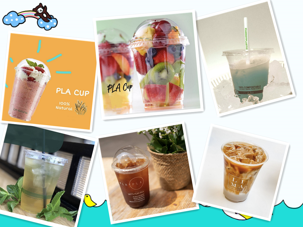 New product pla cold drink cup pla cups biodegradable custom clear plastic disposable cocktail cups