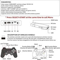 Console de Jeu Vidéo G11Pro Nouveauté Usine Sortie 4K HD Boîtier de Jeu TV Domestique Rétro Classique Prise en Charge de la Bataille à Deux Joueurs