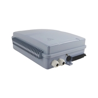 Boîtier de distribution optique extérieur étanche IP65 24 fibres FTTH FDB NAP avec plateau de raccordement et répartiteur PLC en plastique ABS