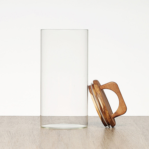 Kín gỗ nắp lọ thủy tinh căn cứ Kẹo & Trà hạt cà phê kín nhà bếp lưu trữ chai kín Canister container thực phẩm - Product Image 5