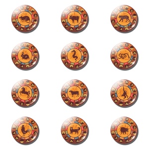 2024 nouvel an cadeau chine Culture traditionnelle Animal zodiaque rat boeuf tigre <span class=keywords><strong>Dragon</strong></span> boule de verre <span class=keywords><strong>porte</strong></span>-clés 12 zodiaque chinois <span class=keywords><strong>porte</strong></span>-clés - Product Image 3