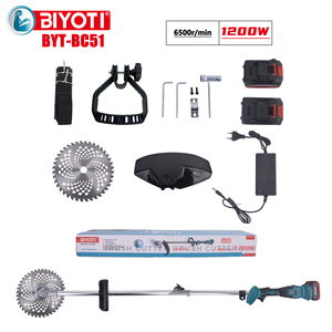 BIYOTI <span class=keywords><strong>Tondeuse</strong></span> à gazon électrique sans fil portable 1200w, machine à couper l'herbe, <span class=keywords><strong>tondeuse</strong></span> à gazon <span class=keywords><strong>de</strong></span> jardin, coupe-herbe - Product Image 2
