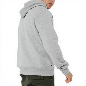 Sudadera con Capucha Gris para Hombre, Corte Regular, 100% Algodón Felpa, Ropa Casual de Invierno con Bolsillos, Transpirable - Product Image 2