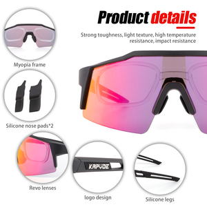 Gafas de Sol Deportivas Polarizadas para Ciclismo con <span class=keywords><strong>3</strong></span> Lentes Intercambiables, Gafas de Ciclismo para Hombre y Mujer, Gafas Deportivas MTB - Product Image 5