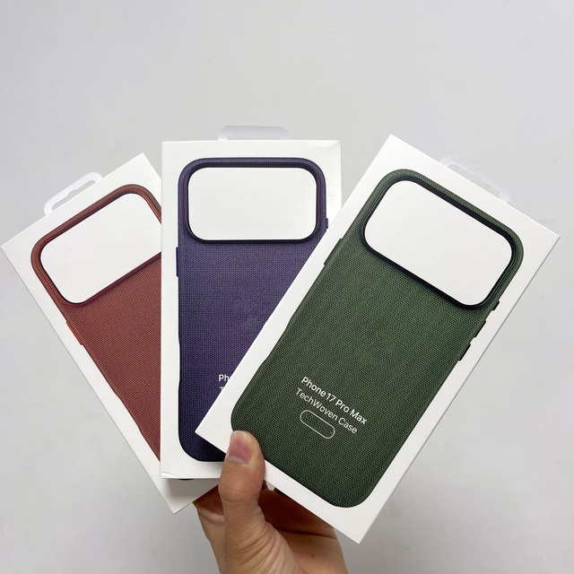 Wholesale Official Textured Magnetic Techwoven Case for IPhone 17 Pro Max For Magnetic Wireless Charging Protect Cover