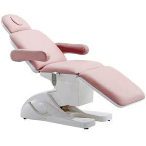 Modern Adjustable Electric Facial Bed Beauty <b>Salon</b> <b>Furniture</b> for Eyelash Spa Massage White Synthetic Leather Table - Product Image 3