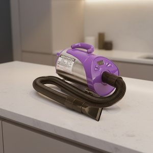 Sèche-cheveux vétérinaire EUR VET à haute vitesse et température réglables pour animaux de compagnie, idéal pour la toilettage des chiens et autres animaux. - Product Image 1