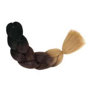 Extensions de cheveux synthétiques lisses Amygril, fibre haute température, tresses jumbo, 100g, utilisation en salon de beauté - Product Image 3