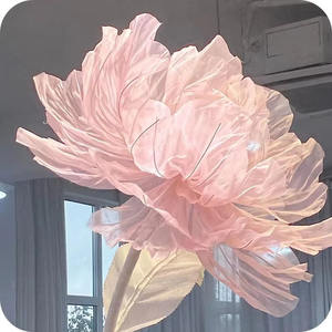 الأكثر مبيعًا زهور الفاوانيا الحريرية إكسسوارات زفاف عيد الحب عيد الشكر مصنوعة يدويًا عملاقة حديثة - Product Image 6