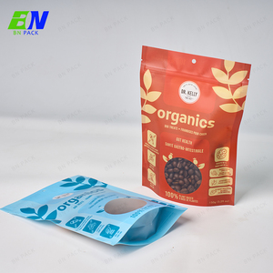 Kunststoff-Haustier-Hundefutterverpackungsbeutel mit wiederverschließbarem Reißverschluss OEM-Hundefutterbeutel kundenspezifischer Standbeutel für Haustierbehandlung - Product Image 3