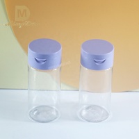 Contenants pour poudre pour bébé en plastique PET avec bouchon à vis, forme ronde, imprimés à l'écran, bouteilles de stockage de poudre de talc