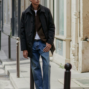 Camisola dos homens de lã de alta qualidade 5xl com zíper duplo zíper completo gola alta lã malha <span class=keywords><strong>cardigan</strong></span> com bolso frontal - Product Image 2