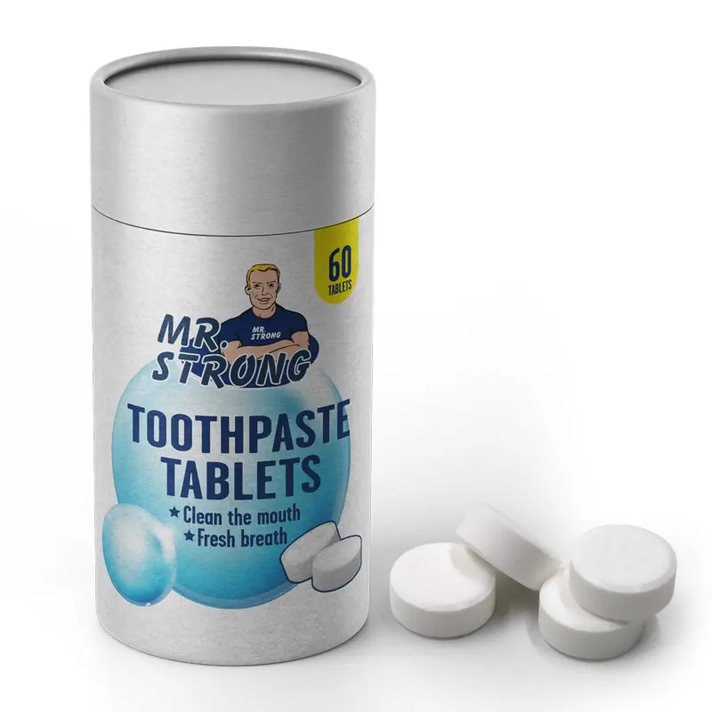 Verwijderen Oppervlak Vlekken Fluoride Gratis Reizen Tandpasta Tabletten Eco Vriendelijke Whitening Tandpasta Tabletten