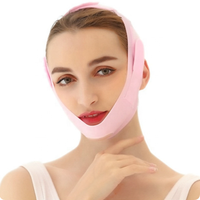 Patch amincissant coréen double ligne pour le visage et le menton, masque liftant en V, sangle de lifting du visage en V, sangle de lifting du menton