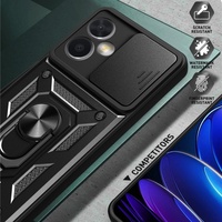 Funda de teléfono con soporte magnético para Xiaomi 15 Ultra 14T Pro 13 11, funda protectora de cámara deslizante para Redmi 12 Turbo 4pro Note 13 14
