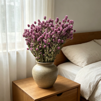 Fleur de Gomphrena Globosa Préservée de Qualité Supérieure, Naturelle et Longue Durée, pour Remplissage de Boîtes Cadeaux – Vente en Gros Direct Usine