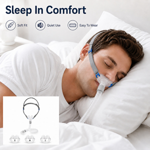 <span class=keywords><strong>Kit</strong></span> de remplacement complet pour masque nasal CPAP AirfitP10 avec coussinets en silicone et tube court - Product Image 4