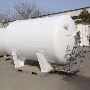 Tanque Criogénico Horizontal de Acero Inoxidable de 10 Metros Cúbicos, Recipiente a Presión para Almacenamiento de Oxígeno Líquido, Uso Industrial - Product Image 1