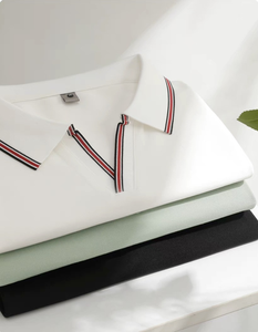 <span class=keywords><strong>Polo</strong></span> court de haute qualité <span class=keywords><strong>sans</strong></span> <span class=keywords><strong>bouton</strong></span> <span class=keywords><strong>Polo</strong></span> de golf pour hommes de conception simple - Product Image 5