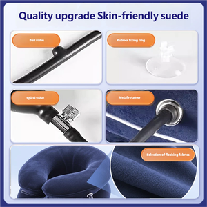 PVC 내부 소재의 3중 레이어 목 보호대, 경추 견인용 조절 가능 가정용 목 확장 베개 - Product Image 3