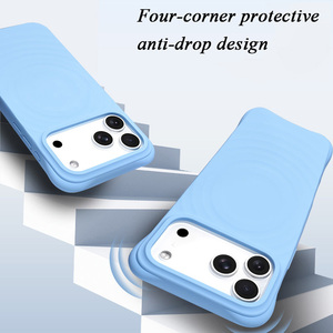 <span class=keywords><strong>Cover</strong></span> in Silicone Magnetica Wireless per <span class=keywords><strong>iPhone</strong></span> 17-14 Antiurto Anti-caduta con Protezione Lente Rialzata e Texture Ondulata - <span class=keywords><strong>5</strong></span> Colori Disponibili - Product Image 3