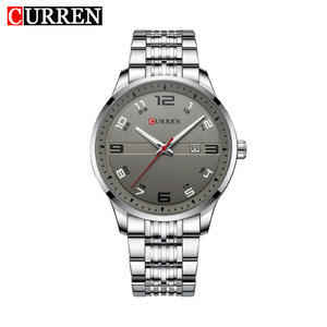 Montre à quartz CURREN 8411 de luxe, style dessin animé, en alliage antique, mouvement à quartz, résistance à l'eau 3 ATM, cadran à aiguilles, calendrier, édition limitée - Product Image 1