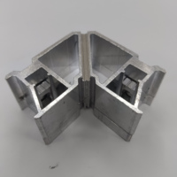 Soporte de Esquina Expandible de una Pieza Tengshuo, Moderno y Duradero, 90 Grados, Totalmente de Aluminio 6063-T5, Tamaño Personalizado, para Puertas, Ventanas y Uso Doméstico