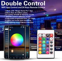 Kits de bande lumineuse LED RVB 5V à économie d'énergie APP et télécommande 1M 2M 3M 4M 5M bande lumineuse intelligente pour rétro-éclairage TV