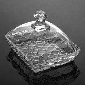 Medio oriente stile <span class=keywords><strong>di</strong></span> vetro piatto <span class=keywords><strong>di</strong></span> burro con la copertura per la cerimonia nuziale - Product Image 3