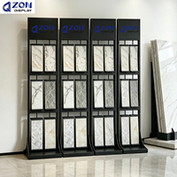 Présentoir vertical en métal pour carreaux, gain de place, directement de l'usine, pour échantillons de céramique, granit, quartz, pierre, marbre artificiel en showroom