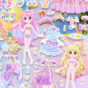 Pegatinas 3D de Espuma para Niños, Lindas, de Dibujos Animados, Hechas a Mano, Decorativas, con Efecto Hinchado, para Juegos de Cambiar de <span class=keywords><strong>Ropa</strong></span>, Pegatinas 3D de Dibujos Animados - Product Image 4