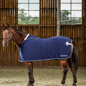 Durable winter Optional color comfortable Horse Blankets Durable horse sheet Polar Fleece Rug With Fur Collar horse sheets