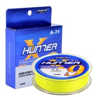 Ligne de pêche tressée multifilament multicolore X9 standard japonais de 150 m