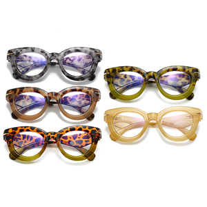 HS2217-1 unisexe rond lunettes de lecture 1pc cadre PC <span class=keywords><strong>presbytie</strong></span> lunettes correctives <span class=keywords><strong>pour</strong></span> hommes femmes cadre en verre - Product Image 3