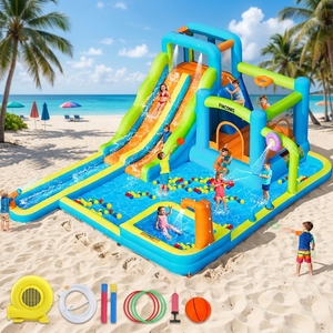 Liste <span class=keywords><strong>de</strong></span> prix des châteaux gonflables et des toboggans aquatiques FBSPORT, équipement <span class=keywords><strong>de</strong></span> parc aquatique, ponton gonflable, hamac aquatique pour <span class=keywords><strong>lac</strong></span> - Product Image 1