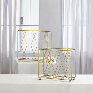 High-End Iron Eco-Friendly Modern Gold Silver Leaf <b>Napkin</b> Holder <b>Ring</b> for Wedding Party Christmas Decoration - Product Image 3