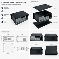 Chasis de Aluminio Personalizado para Computadora Industrial, Gabinete para Computadora en la Nube, Gabinete Eléctrico, Fabricante OEM