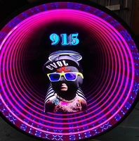 Plancher de danse interactif LED 3D Abyss portable pour mariage, miroir infini, étanche IPx4, personnalisable, contrôlé par Bluetooth