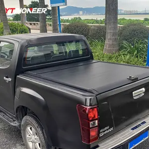 YTPIONEER penutup Tonneau kunci otomatis dapat ditarik anti-pencuri kontrol aplikasi untuk Ford F-150